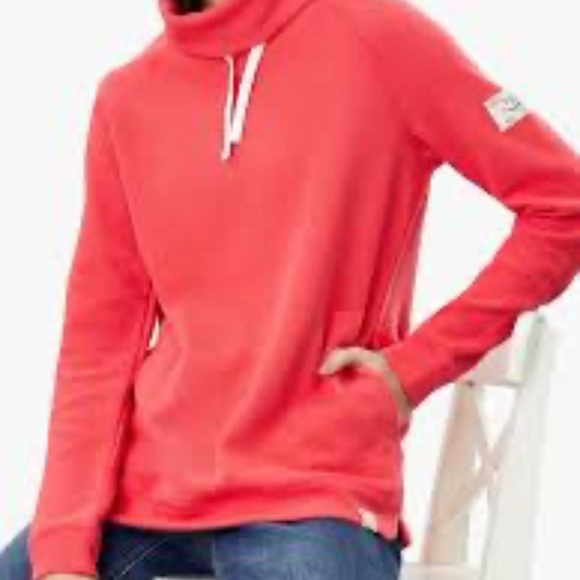 Joules Sweaters - women’s coral Sweater with Drawstring Collar size 10